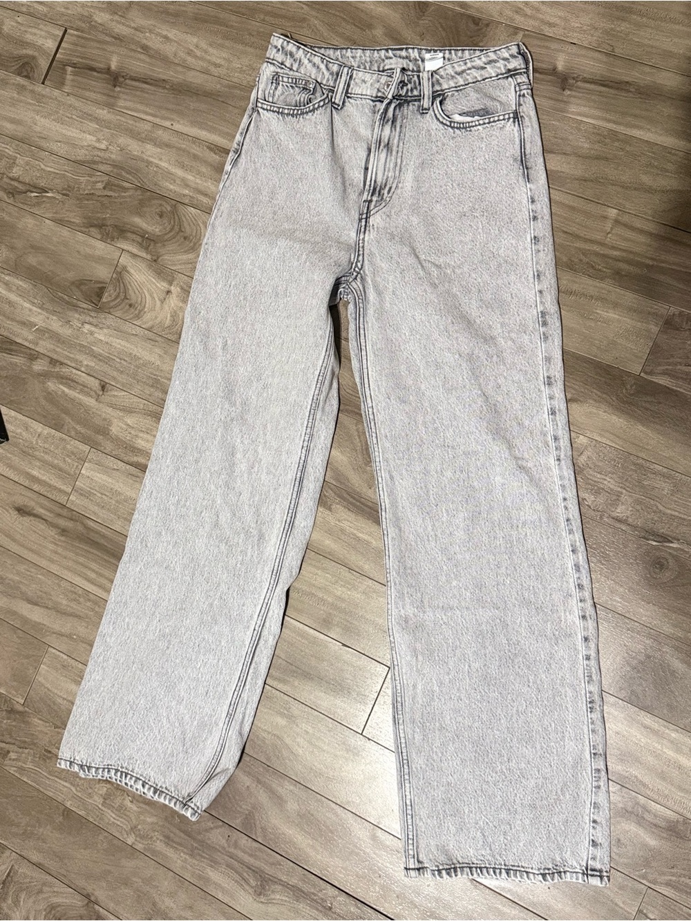 Classic High-Rise Wide Leg Women’s Jeans - Light Grey Wash